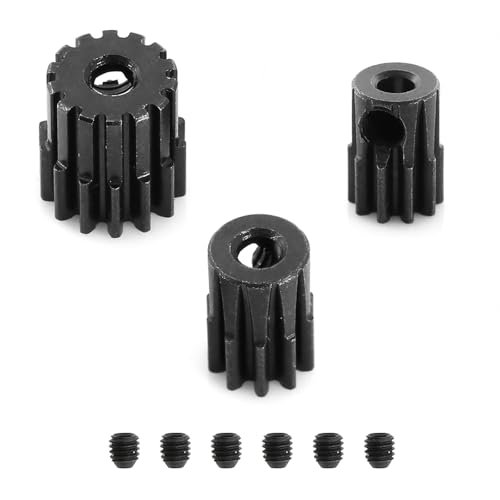 CHRCOED 48DP Metal Pinion Hardened Steel Gear Set 14T 10T 9T for LaTrax RC Car Teton Rally Desert Prerunner SST Upgrade Parts 7592 7645 7644