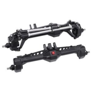 Vanquish VS4 10 Phoenix Scanner RC Plane Aluminum Front Rear Portal Axle Complete Set Black