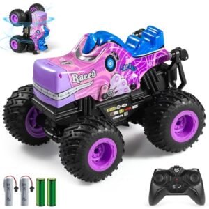 DYODYORC Remote Control RC Crane Truck 2.4Ghz All Terrain Monster Toy with Music and Lighting Effects for Boys and Girls