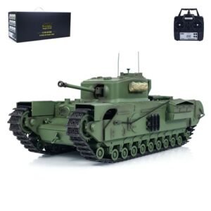 Wheelfun 1/16 TD RC Battle Tank Plastic Churchill Mk.VII with 320° Turret Rotation for Atlanta RC Hobby Enthusiasts