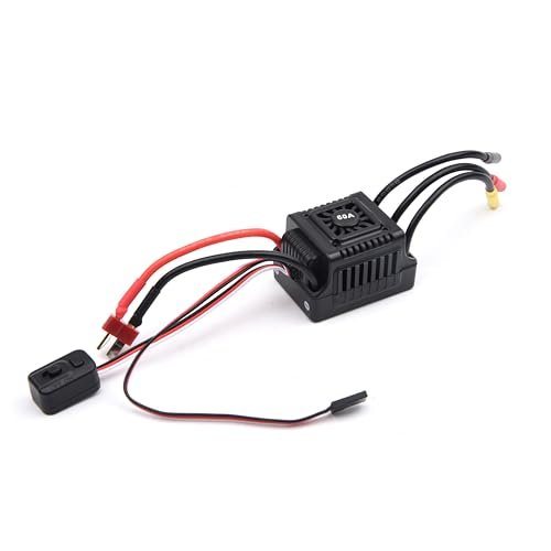Readytosky 60A Brushless ESC Waterproof RC Sensorless Electric Speed Controller for 3650 Motor 1/10 Scale Gas vs Electric RC Cars