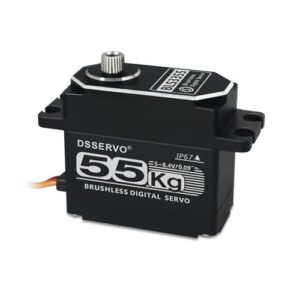 ANNIMOS 55kg Brushless RC Servo Motor High Torque Fast Digital Steering for Fast Petrol RC Cars