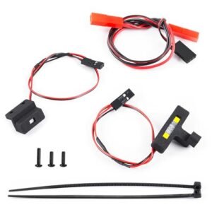 LSG LED Lights Kit Headlight Taillights White Red Ram Lights RC for 1/18 Arrma Typhon Grom Upgrades Parts