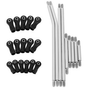 Pothyes LCG Girder Frame Hard Stainless Steel Linkage Link Rod End for 1/10 RC Crawler Hard Body Axial SCX10 II III TRX4 Capra 1.9 UTB Metal Links Upgrades