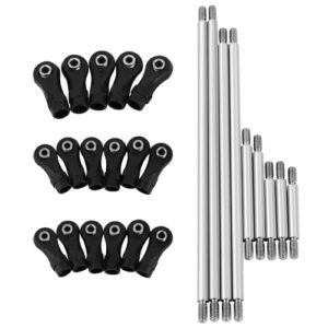 Pothyes LCG Girder Frame Hard Stainless Steel Linkage Link Rod End for 1/10 RC Hard Body Crawler Axial SCX10 II III TRX4 Capra 1.9 UTB Metal Links Upgrades