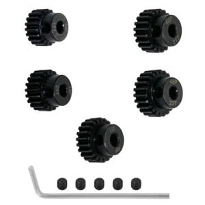 Maklavel 3.8 RC Truck Tires Compatible Pinion Gear Set 19T 20T 21T 22T 23T 48 Pitch for 3.175mm Shaft Motor