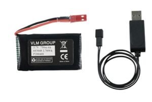 Sky Viper 750mAh 3.7V Li Ion Battery and Charger Set for RC Sky Trainer Vista HD Video Drone