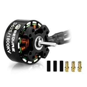 SEQURE 3625 Brushless Motor 1800KV Outrunner Rotor RC Car Motor with 3.5mm Male Banana Connector for 1/10 RC Crawler
