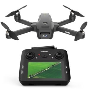 SkyMaster Pro GPS RC Helicopter with Camera and 4.5 Inch LCD Screen 1080P HD Brushless Drone with Auto Return Follow Me Function 32G SD Card Included Under 249g
