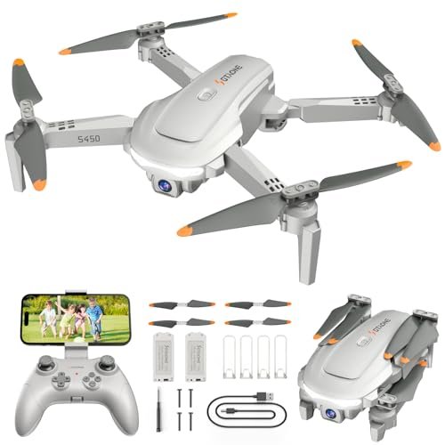 SkyRider Agile RC Helicopter with 1080P HD Camera for Beginners and Kids 2 Batteries One Key Start Gesture Selfie