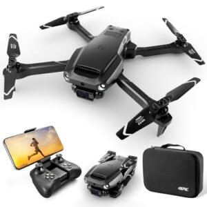 Jiakora Mini Drone with 1080P HD FPV Camera Foldable Remote Control Quadcopter for Kids App FPV Video Altitude Hold Gravity Control 2 Batteries Gifts for Boys Girls Black