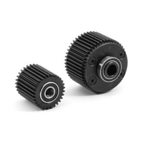 XSYGO Upgrades Medium Carbon Steel 47T 29T Diff Case Idler Gear Set Compatible with World Tech Toys Mega Rig RC Semi Trailer Truck