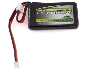 EcoPower Trail SCX24 2S 30C LiPo Battery with PH2.0 Connector 7.4V 450mAh