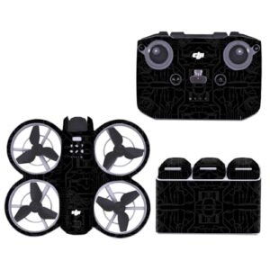 Aoyygg Neo Drone Skin Stickers for DJI Neo Drone and Controller Waterproof Decal DIY Accessory Black Modern Style Floral Pattern Rectangular 6 Count Perfect for RC Willey Modern Furniture Enthusiasts