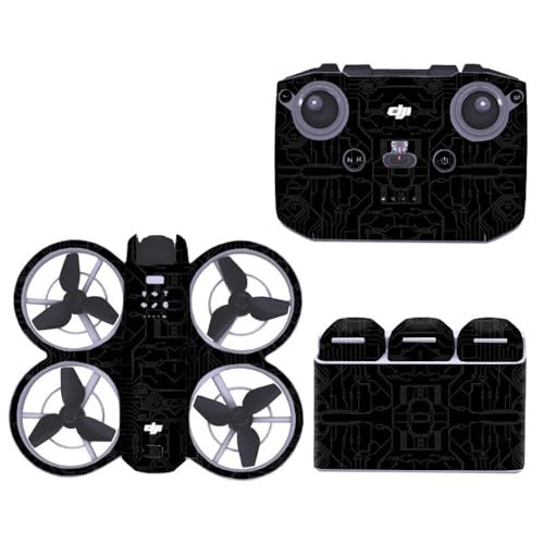 Aoyygg Neo Drone Skin Stickers for DJI Neo Drone and Controller Waterproof Decal DIY Accessory Black Modern Style Floral Pattern Rectangular 6 Count Perfect for RC Willey Modern Furniture Enthusiasts