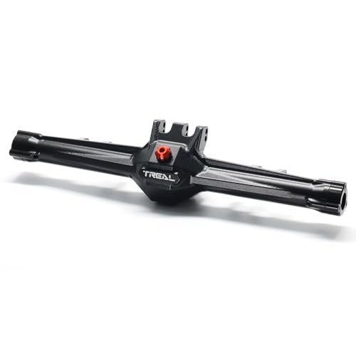 TREAL Aluminum 7075 Billet RC Parts Rear Axle Housing CNC Machined for Vanquish H10 Optic Black