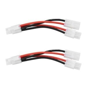 YINETTECH RC F 14 Tomcat Turbine Jet Parallel Cable Connector 2PCS 14 AWG 13cm for LiPo Battery Charge