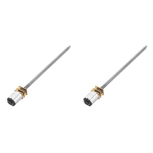2PCS DC 6V 12V N20 Gear Box Reduction Motor Long Output Shaft M4 x 100mm for Lifts Landing Gear Mechanical Arms