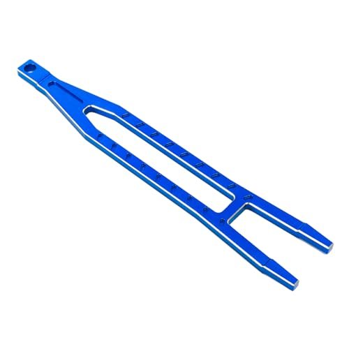 XSYGO Aluminum Alloy Tall Battery Hold Downs Retainer for 1/10 Traxxas Ford Fiesta ST Rally Brushless Slash 4X4 Ultimate Upgraded Parts Replaces Part 7426 Blue