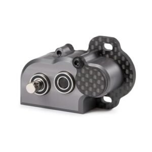 1/10 RC Solid Axle Portal Transmission 48Pitch Tiny Gearbox with Slipper Pad for Capra F9 AR45 Axle Gray
