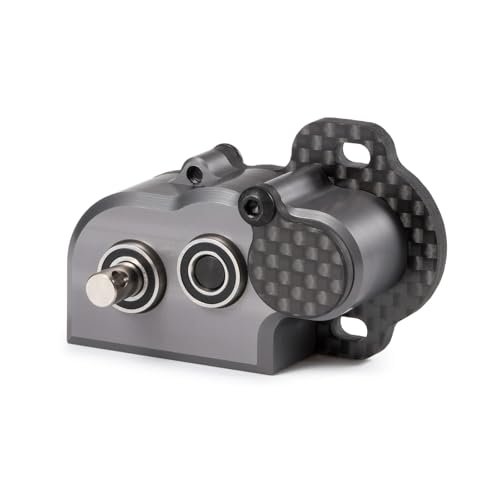 1/10 RC Solid Axle Portal Transmission 48Pitch Tiny Gearbox with Slipper Pad for Capra F9 AR45 Axle Gray