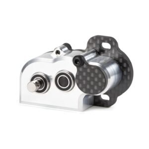Vanquish Products 1/10 RC Portal Transmission 48Pitch Tiny Gearbox with Slipper Pad for Solid Axle RC Crawler LCG Chassis Capra F9 AR45 Axle Silver