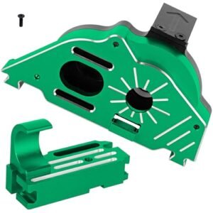 BRCatWPark Big RC Planes Flying Gear Transmission Gearbox Set and Motor Mount Upgrades for 1/10 Big Rock Granite Senton 3S 1/8 Typhon Infraction 3S Mega550 RC Aluminum Motor Mount Gear Cover