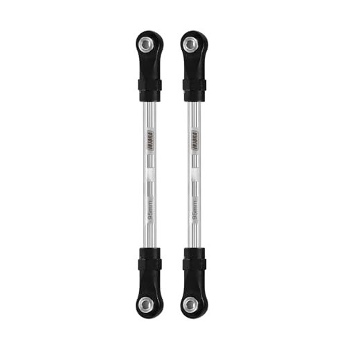 INJORA Stainless Steel Builders Links with Rod Ends Compatible with TRX4 SCX10 1 10 RC Car Shells Upgrade 95mm