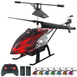 CYLION RC Helicopter with Remote Control Light Blinking Feature 30 Minute Flight Time Altitude Hold for Kids Ages 6+