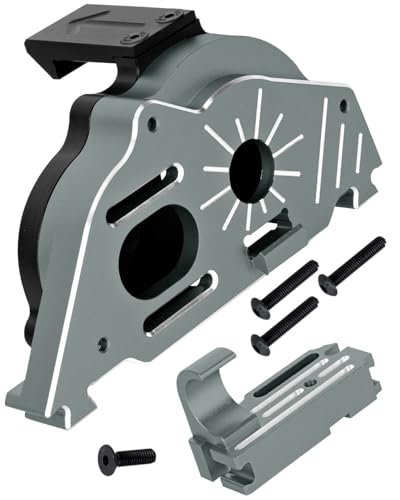 HopsupRC The Wave RC Boat Transmission Gearbox Upgrade Kit for 1/10 Big Rock 3s Blx Senton Granite 3S BLX Mega 550 1/8 Typhon 3S BLX Mega 550 Aluminum Motor Mount Gear Cover Box