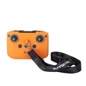 Protective Case Silicone Cover for DJI NEO/Mini 4 Pro/RC-N3/2/1 Remote Control,Scratch-Resistant Sleeve Accessories for Drone Controller,with Lanyard (Orange)
