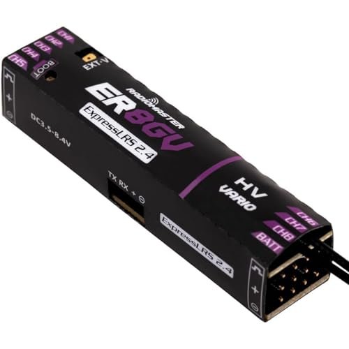 RadioMaster ER8GV 2.4GHz ELRS PWM Receiver with ExpressLRS System for Glider Pilots