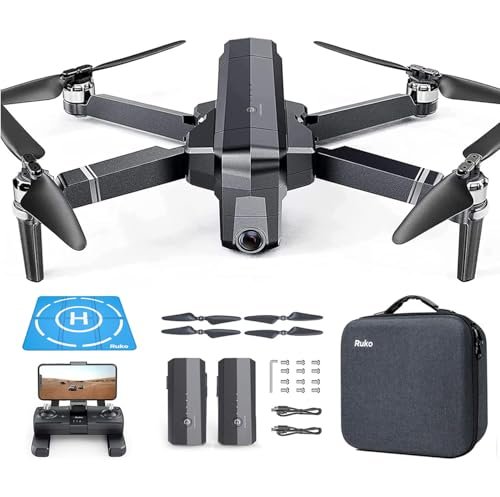 Ruko F11PRO Drone with 4K UHD Camera 60 Mins Flight Time GPS Auto Return Home Brushless Motor FAA Remote ID Compliance Includes Carrying Case