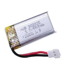 802035 3.7V 550mAh Rechargeable Lithium Polymer Battery for Drones and RC Devices
