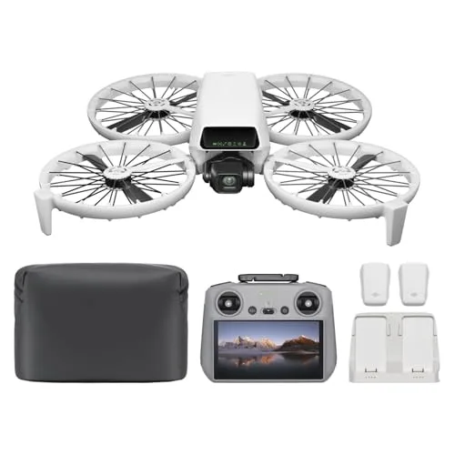 DJI Flip Fly More Combo RC Helicopter with 93 Min Flight Time 4K UHD Camera Drone for Adults
