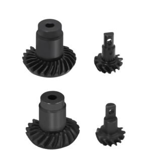 FMS 12T 24T Steel Overdrive Helical Axle Gears Bevel Gear Set Upgrade for 1/24 1/18 RC Crawler FCX18 FCX24 Parts Perfect for RC Chili Con Carne Enthusiasts