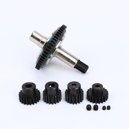 RCAWD 40Cr 55T Slipper Spur Gear Set and 17T 20T Pinion Gear RC Car Upgrade for 1/10 Big Rock Granite Senton Vorteks 3S Kraton Outcast 4S and 1/8 Typhon 3S Infraction