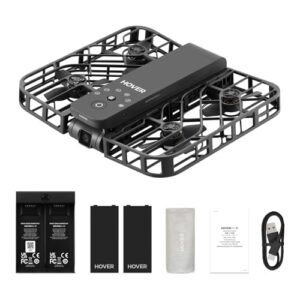HOVERAir X1 Camera Drone Ultra Light 125g Foldable Self Piloting with HDR Video Palm Takeoff Intelligent Pathways Hands Free Operation Black Fly More Combo Perfect for RC Hobby West Palm Beach