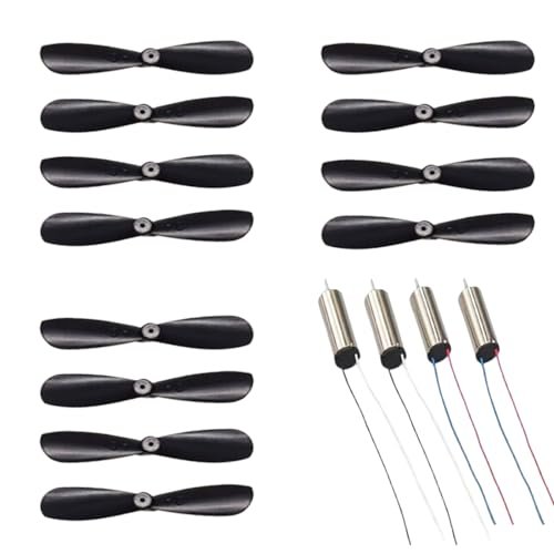 Wurenji RC Airplane Propeller Set for Swap Meet Enthusiasts Near Me 12 Props 35mm to 46mm for 716 and 614 Hollow Cup Motors