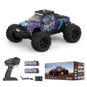 IMYHOO RC Willey Chair and Ottoman 1:14 Scale 3S 80km/h Remote Control Car with 2.4 GHz Controller and Two Rechargeable Batteries 4X4 Waterproof Design for Adults and Teens PT14R Purple