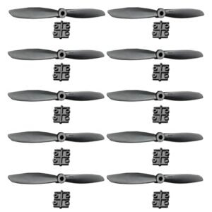 Wurenji 6045 RC Plane Vector Propeller 6x4.5 Inch 10 Pack Durable Plastic Propellers for Quadcopter and Stunt Drones