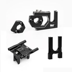 Arrma 1/8 RC Late Model Body Aluminum Center Differential Mount and Diff Cover Sliding Plate Upgrade for Kraton Notorious Outcast Talion Typhon Mojave Felony Infraction Fireteam Limitless