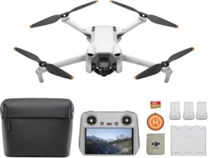 DJI Mini 3 Fly More Vlogger Combo with DJI RC Drone 4k Renewed Perfect for RC Helicopter Learn to Fly 3 Enthusiasts