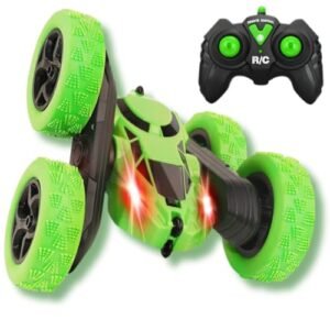 Crazy Wheels 2.9 RC Wheels Remote Control Stunt Car 4WD High Speed Off Road Double Sided Driving 360 Flips Rotating 2.4GHz RC Crawler with Headlights for Boys and Girls