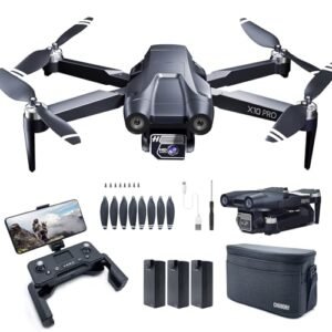 CHUBORY MD11 RC Plane with Camera 4K UHD 60 Min Flight Time 3000 FT Control Range Auto Return Follow Me Brushless Motor FPV for Beginners