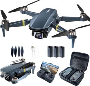 SkyHigh RC ME 262 Jet Brushless Motor Drone with 4K Camera 60 Min Flight Time Foldable Design for Beginners