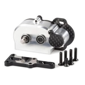 LCG Transmission NOD Tiny Gearbox Silver Adapter Plate for RC AR44 Axles Straight Axle Axial AR45 AR60 Enduro Vanquish F9 F10
