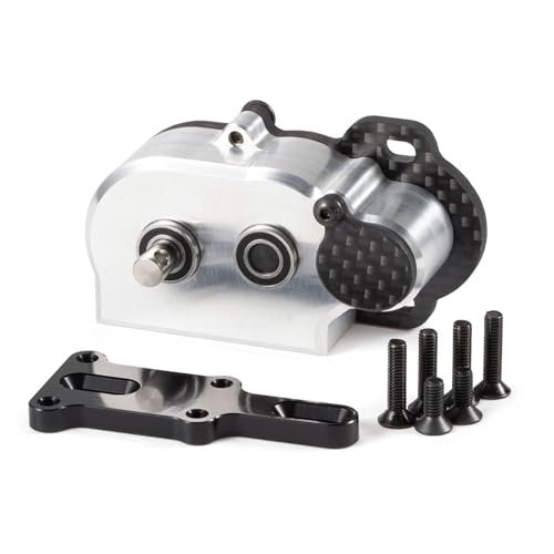 LCG Transmission NOD Tiny Gearbox Silver Adapter Plate for RC AR44 Axles Straight Axle Axial AR45 AR60 Enduro Vanquish F9 F10