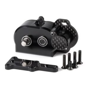 LCG Transmission NOD Tiny Gearbox for Vanquish RC Body with Adapter Plate Straight Axle AR44 AR45 AR60 Enduro F9 F10 Black
