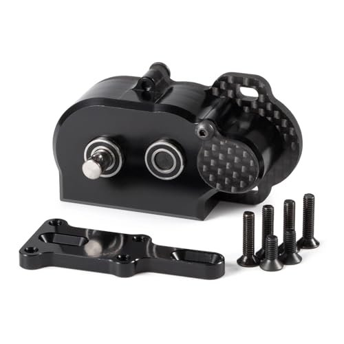 LCG Transmission NOD Tiny Gearbox for Vanquish RC Body with Adapter Plate Straight Axle AR44 AR45 AR60 Enduro F9 F10 Black